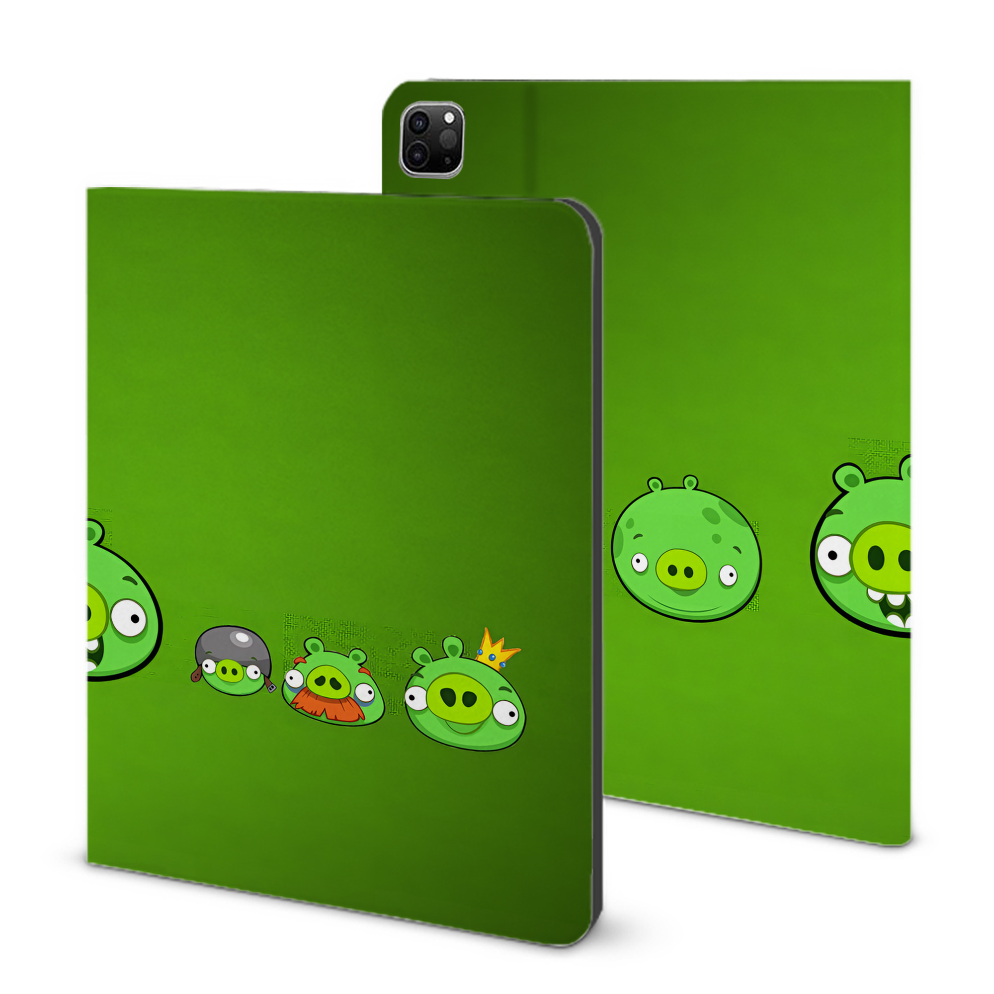 （画像用） Angry Birds アングリーバード IPad ケース ブック型 PUレザー TPU 耐衝撃 軽量 薄型 ペン収納なし 全面保護 IPad 各モデル対応